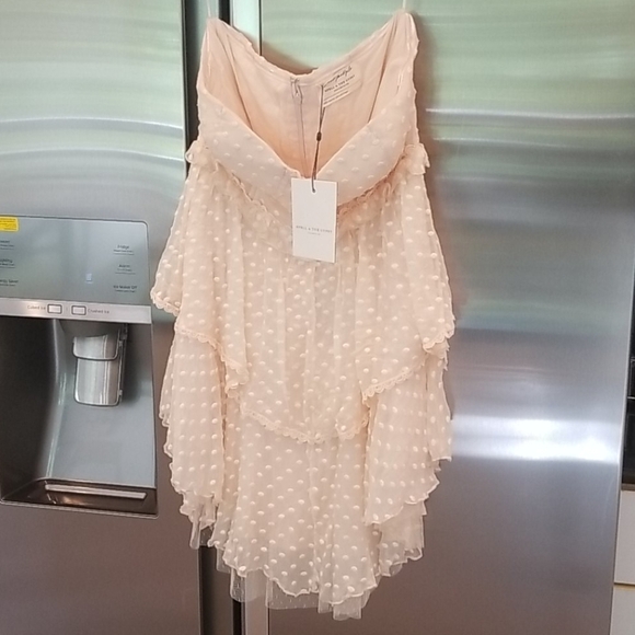 💕FREE PEOPLE X SPELL & THE GYPSY💕 Mira Bustier RaRa Dress Ivory Large NWT - Picture 9 of 14